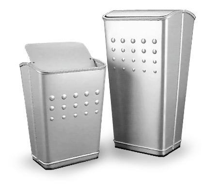 DULTON/株式会社ダルトン Aluminium dust bin (flip top) SIZE S (702) ALUMI DUST BIN FT (S) / ダストビン フリップトップ(S)  イメージ