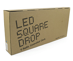I.H.Planning LED SQUARE DROP (73102) LED クロック スクエア ドロップ 箱