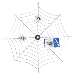 HAT TRICK/株式会社 ハットトリック SPIDER MAGNET with WEB (2O-185) スパイダーマグネットセット クモの巣に貼付けたイメージ