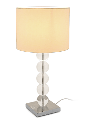 Delight Corporation/L fCgR[|[V/MERCURY Drop CLEAR Avrylic / WHITE Shade (LT_099) TABLE LAMP DROP / e[uv hbv  CC[W